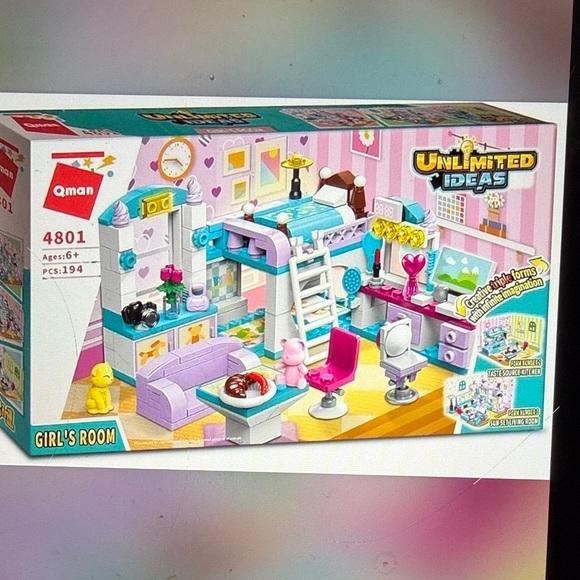 Other - AMON Girl's Room Playset - Pink, Purple & Teal